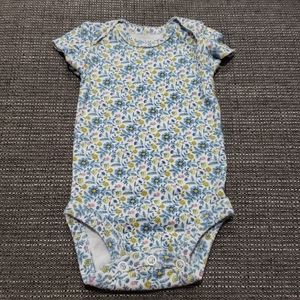 Floral patterned onesie!